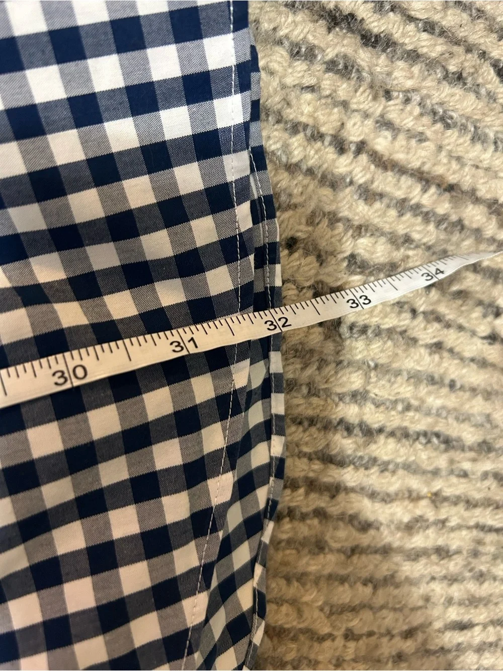 Banana Republic Men's XL Gingham Button-Up Shirt Camden Fit Non Iron